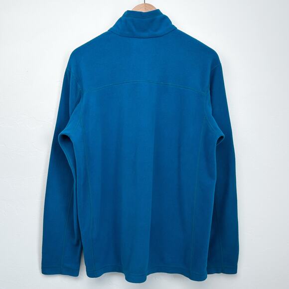 Patagonia Men's Blue Quarter-Zip Blue Fleece Lightweight Pullover - Picture 4 of 6